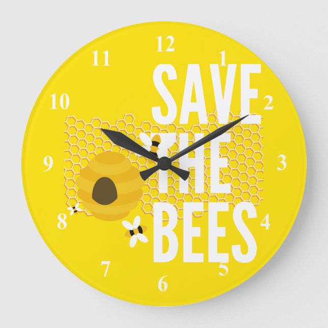 Reloj Redondo Grande SAve Las Abejas FAMOSA (Anverso)