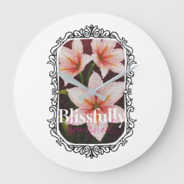 Reloj Redondo Grande Scarlet Blossom