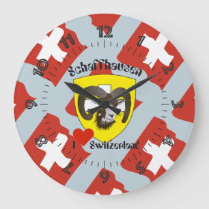 Reloj Redondo Grande Schaffhausen - Schweiz - Suisse - Svizzera Uhr