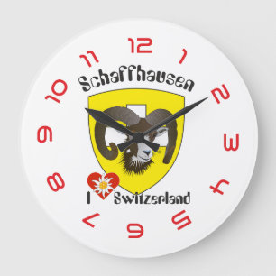 Reloj Redondo Grande Schaffhausen - Schweiz - Suisse - Svizzera Uhr