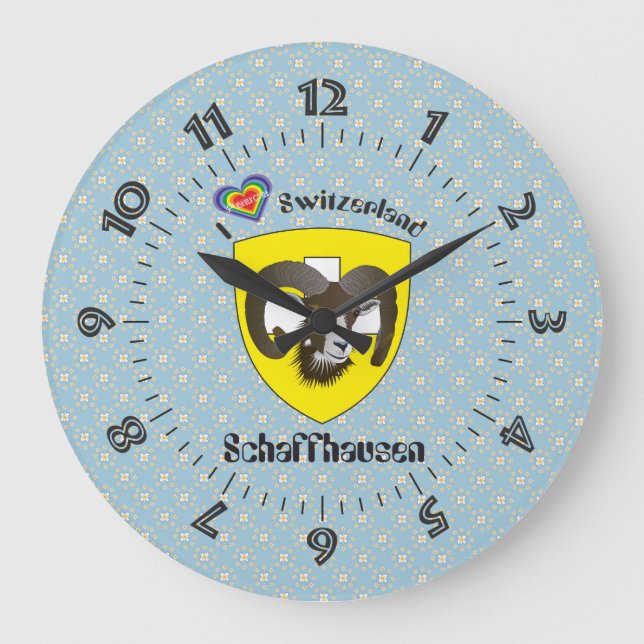 Reloj Redondo Grande Schaffhausen - Schweiz - Suisse - Svizzera Uhr (Anverso)
