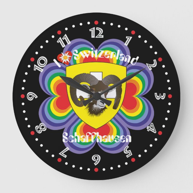 Reloj Redondo Grande Schaffhausen - Schweiz - Suisse - Svizzera Uhr (Anverso)