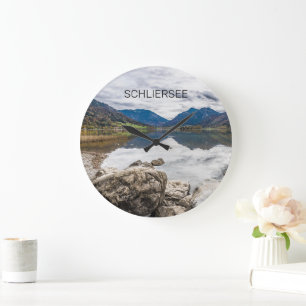 Reloj Redondo Grande Schliersee Bavaria Lake Germany Panorama Souvenir