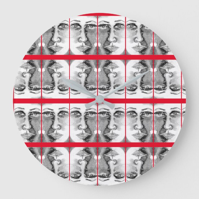 Reloj Redondo Grande Sci-Fi - Fantasía Lanore de Poe y Annabelle Lee (Anverso)