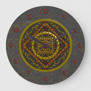 Reloj Redondo Grande Scorpio Mandala Clock