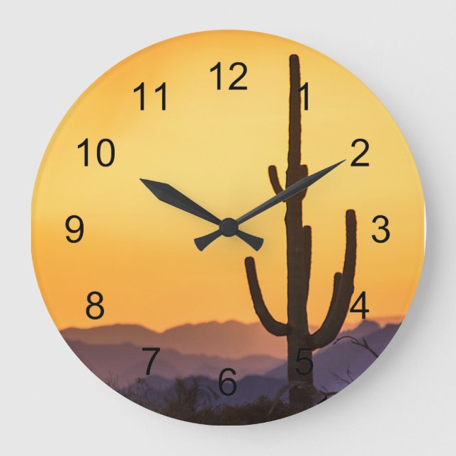 Reloj Redondo Grande Scottsdale Sunset antes de la tormenta (Anverso)