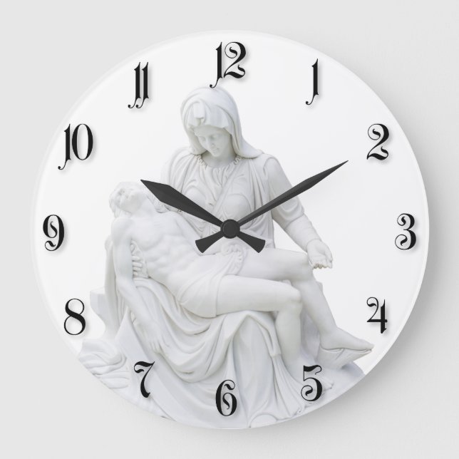 Reloj Redondo Grande Sculptured Pieta (Anverso)