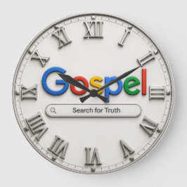 Reloj Redondo Grande Search for Truth Bible Inspired Gospel