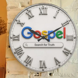 Reloj Redondo Grande Search for Truth Bible Inspired Gospel