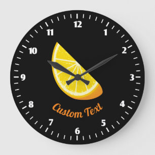 Reloj Redondo Grande Sector Naranja