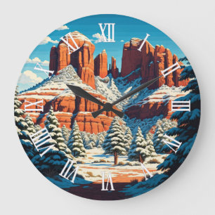 Reloj Redondo Grande Sedona Arizona Viajes Rocas Rojas nieve