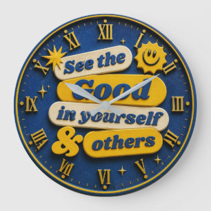 Reloj Redondo Grande See the Good in Yourself & Others