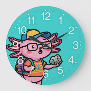 Reloj Redondo Grande Seguro que axolotl preguntas Meme Sarcástico Lindo
