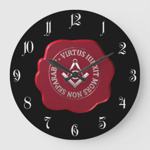 Reloj Redondo Grande Sello de cera masónica