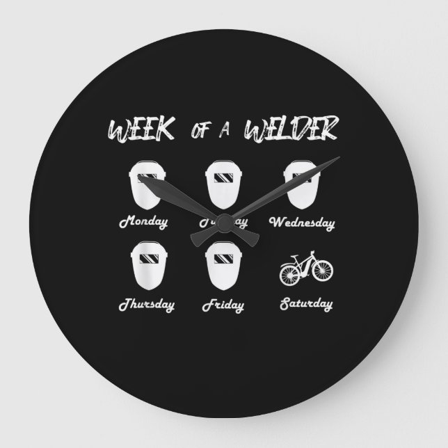 Reloj Redondo Grande Semana de una soldadura de ciclopedia para soldadu (Anverso)