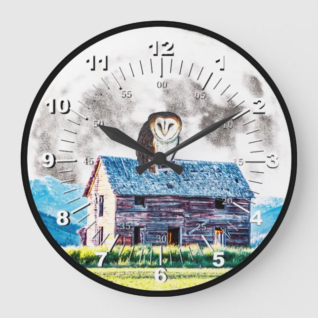 Reloj Redondo Grande Ser de día y de noche (Anverso)