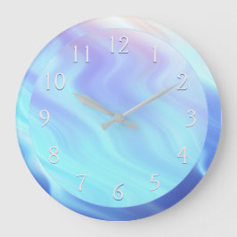 Reloj Redondo Grande Serene Verde azulada Lavender Rosa