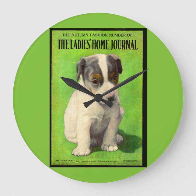 Reloj Redondo Grande Setiembre de 1906 Damas de casa de la portada del  (Anverso)