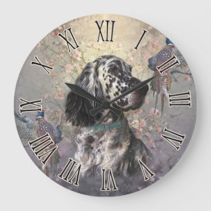 Reloj Redondo Grande Setter inglés
