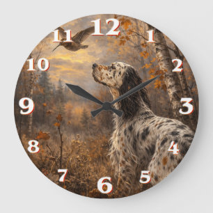Reloj Redondo Grande Setter inglés
