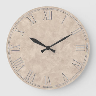 Reloj Redondo Grande Shabby Chic Rustic Beige Tan reloj grande