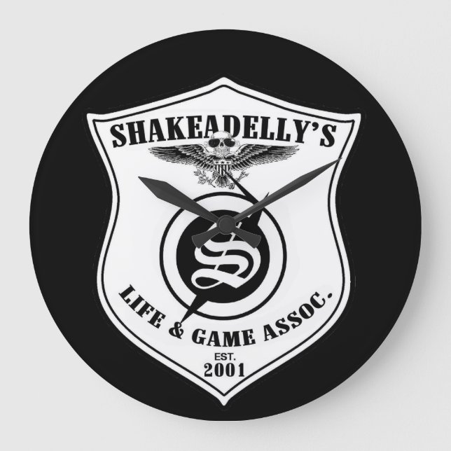 Reloj Redondo Grande Shakeadellys_Uhr_Logo (Anverso)