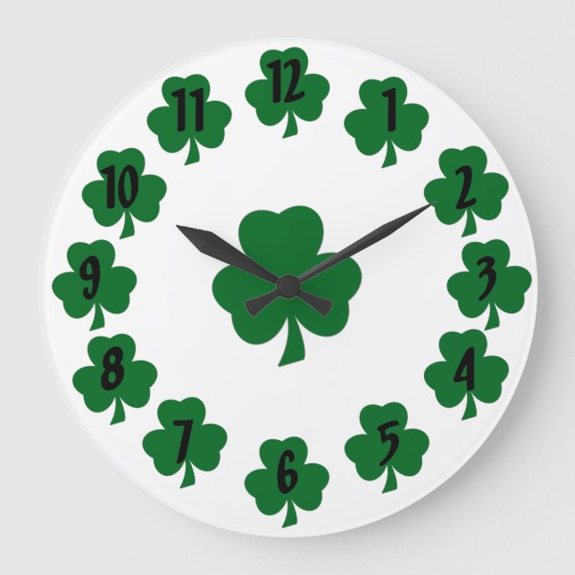 Reloj Redondo Grande Shamrock (Anverso)