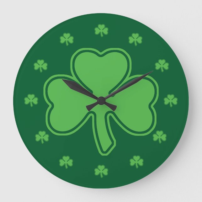 Reloj Redondo Grande Shamrock (Anverso)