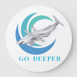 Reloj Redondo Grande Shark Clock