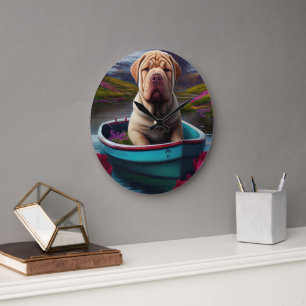 Reloj Redondo Grande Sharpei en una Paleta: Una Aventura Escénica