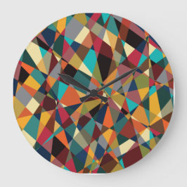 Reloj Redondo Grande Shattered Geometric Mid Century Modern Abstract