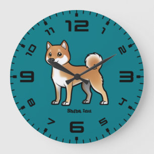 Reloj Redondo Grande shiba inu
