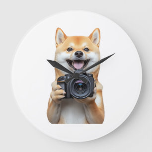 Reloj Redondo Grande Shiba Inu    