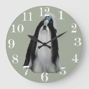 RELOJ REDONDO GRANDE SHIH TZU