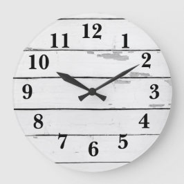 Reloj Redondo Grande Shiplap Rustic Farmhouse