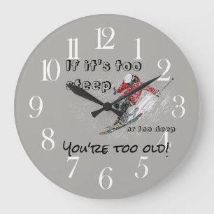 Reloj Redondo Grande Si es demasiado empinado