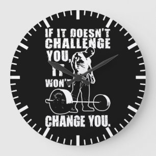Reloj Redondo Grande Si no te desafía, no te cambiará