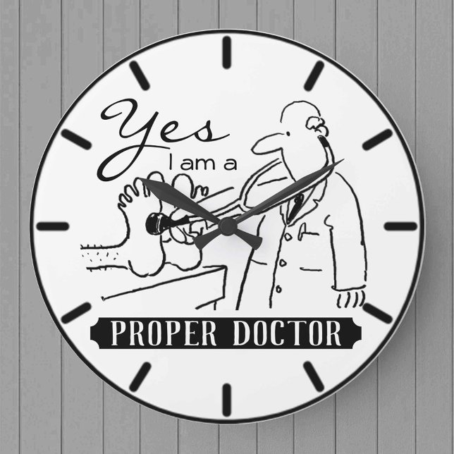 Reloj Redondo Grande Sí, soy un Médica adecuado. (Subido por el creador)