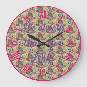 Reloj Redondo Grande Siempre es el momento del amor