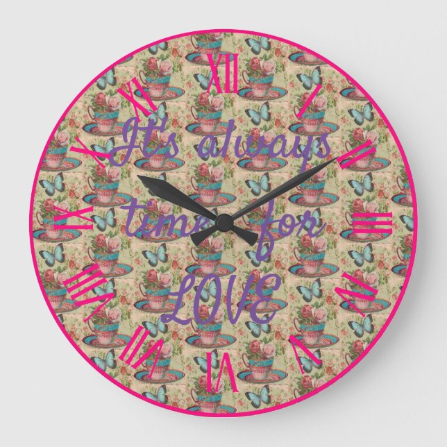 Reloj Redondo Grande Siempre es hora de amar (Anverso)