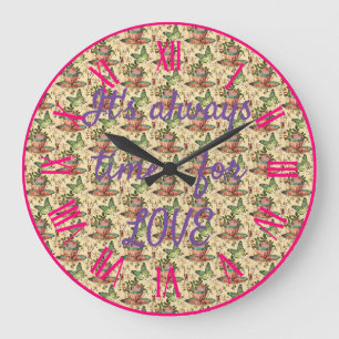 Reloj Redondo Grande Siempre es hora del amor