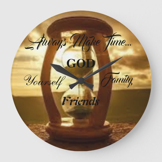 Reloj Redondo Grande Siempre Ganar tiempo... (Anverso)