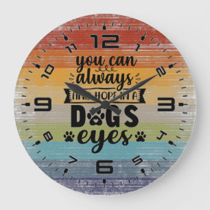 Reloj Redondo Grande Siempre Se Puede Encontrar Esperanza En Los Ojos D