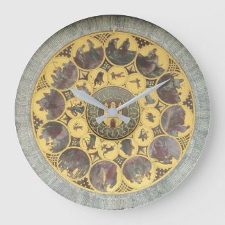Reloj Redondo Grande Signo de zodiaco astronómico antiguo
