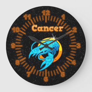 Reloj Redondo Grande Signo Zodiaco Cáncer
