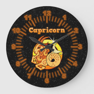 Reloj Redondo Grande Signo zodiaco capricornio
