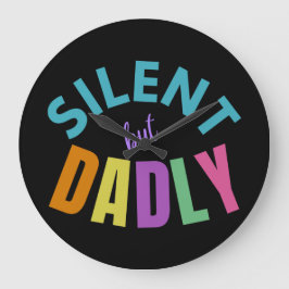 RELOJ REDONDO GRANDE SILENCIOSO PERO DADLY