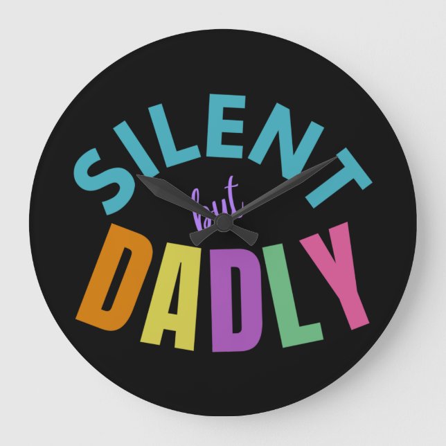 RELOJ REDONDO GRANDE SILENCIOSO PERO DADLY (Anverso)