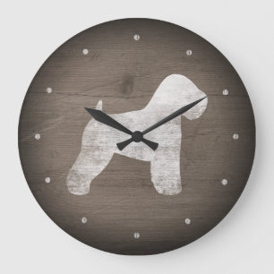 Reloj Redondo Grande Silhouette Terrier de llanta blanda recubierta