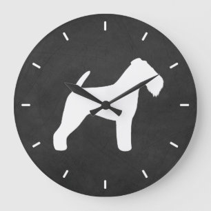 Reloj Redondo Grande Silhouette Welsh Terrier